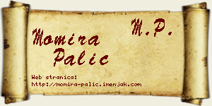 Momira Palić vizit kartica